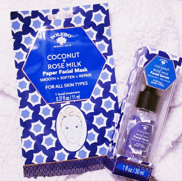 coconut rose milk facial serum